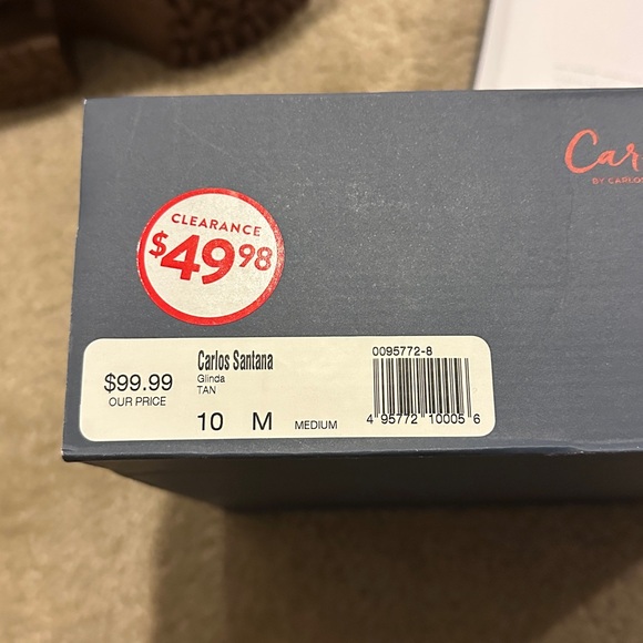 Carlos Santana Glinda Brown Lace-Up Chunky Sweater Ankle Boots 10 NIB - Picture 9 of 12